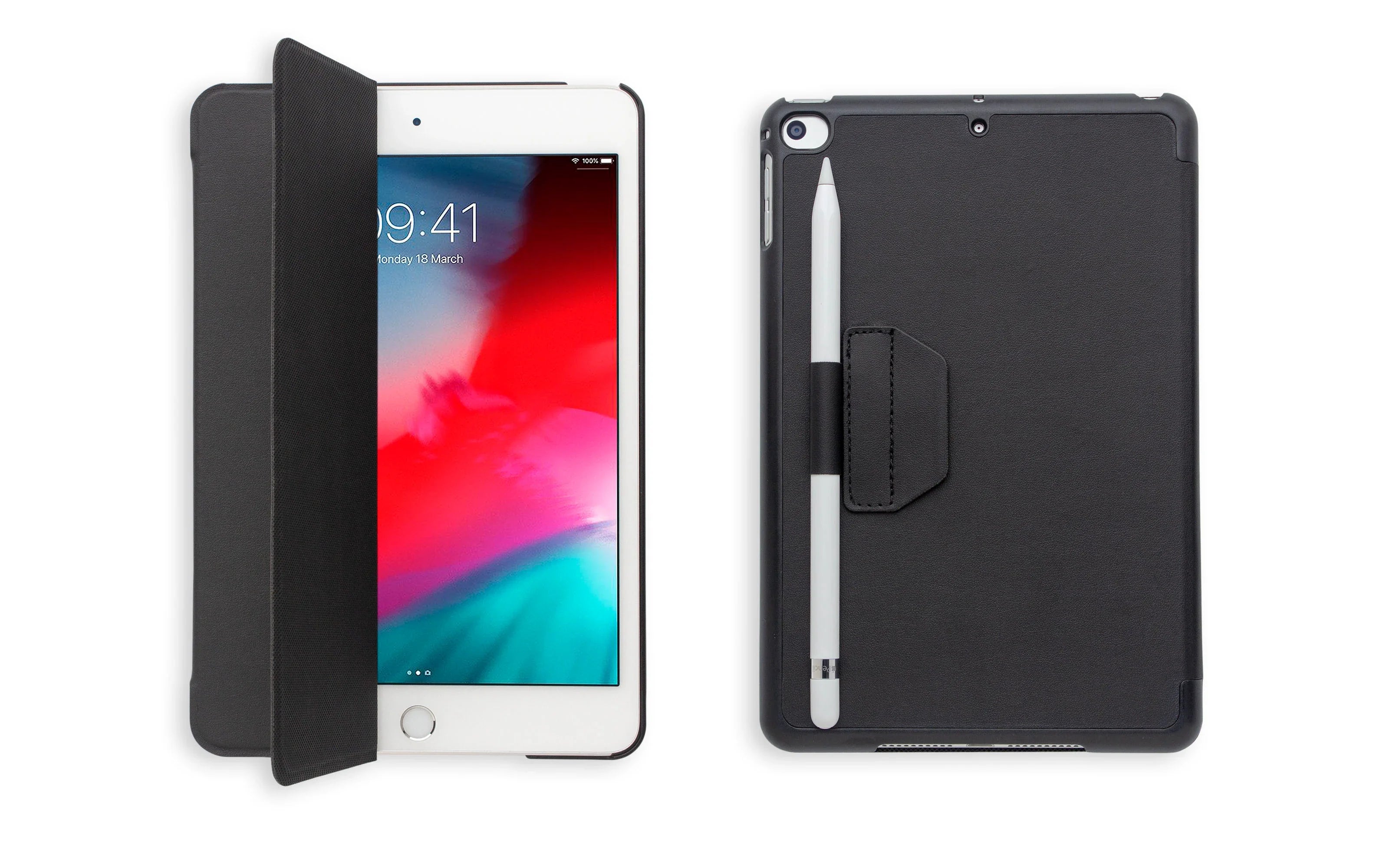 Torrii Torrio Wallet For iPad Mini 5 2019 With Apple Pencil Holder - Black - Tashqila Torrii Torrio Wallet For iPad Mini 5 2019 With Apple Pencil Holder - Black - Tashqila
